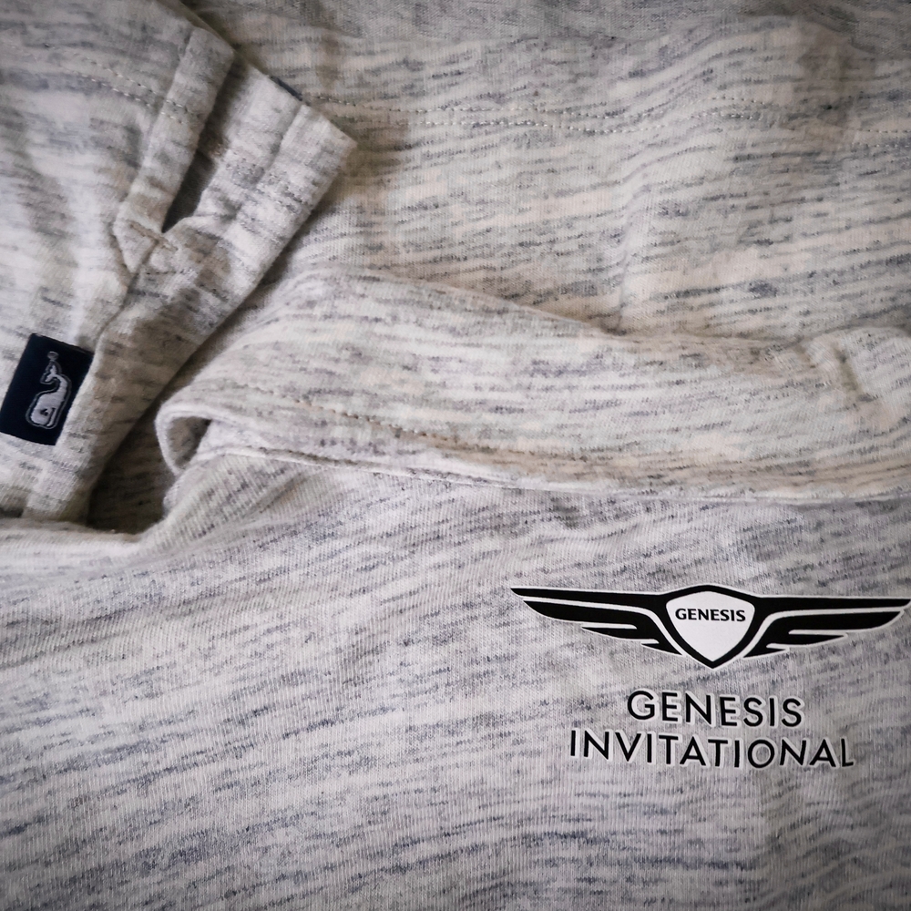 Mens Golf Polo Genesis Invitational Gray Vineyard Vines Golf Toufnament Shirt